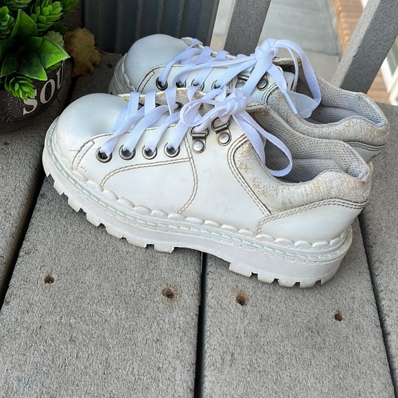 Soda Vintage’90 White Platform and Chunky Shoes Y2K - Picture 6 of 14